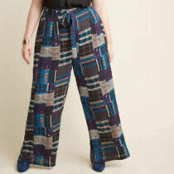 Mod Cloth Flowy Pants - Picture 1 of 8